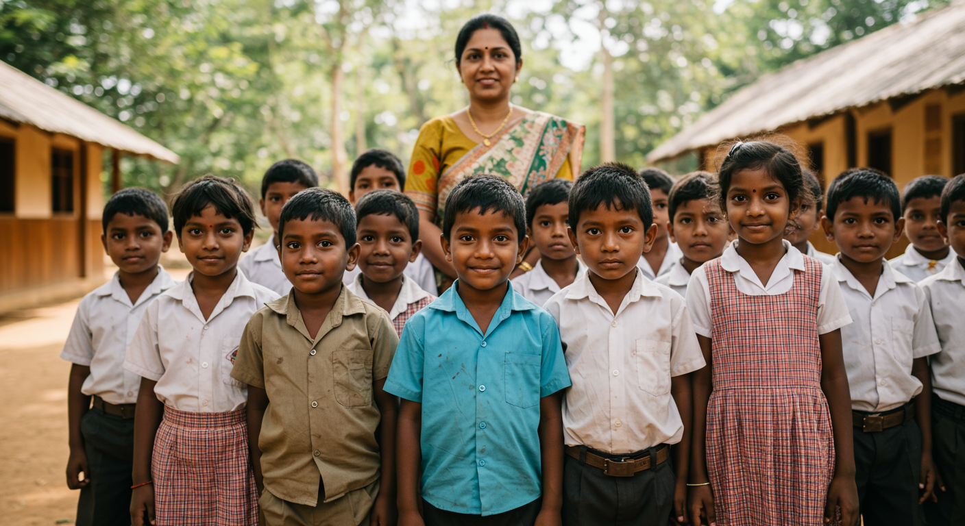 Children in classroom
